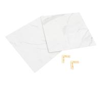 OUNONA Tableros de Fondo para Fotografía 40x40 Cm, PVC Resistente, Diseño Marmoleado Claro, Reutilizables 2 Piezas para Fotografía de Alimentos y Productos, Accesorios Fotográficos