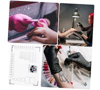 OUNONA Tapete De Silicona Para Uñas De Estampación Almohadilla Para Manicura Guía De Pegatinas Protector De Mesa Fácil De Limpiar