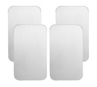 OUNONA Tapete Refrescante para Mascotas 4 Piezas de Aluminio 10X6 CM Cama Fría para Conejos, Hámsteres y Chinchillas para Uso en Verano