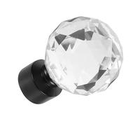 OUNONA Tapón para Barra de Cortina, Terminales Decorativos para Barra de Cortina, Accesorios de Hierro Negro para Cortinas, 9 x 6 x 3 cm