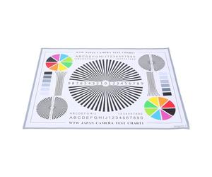 OUNONA Tarjeta de Prueba de Lente para Cámara de Seguridad con Rueda de Colores Calibración y Enfoque para Interiores y Exteriores Herramienta Precisa para Alineación y Evaluación de