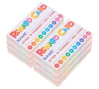 OUNONA Tarjetas Perforadas de Incentivo Escolar 13 CM X 9 CM 300 Hojas de Papel Colorido para Profesores y Estudiantes Aula