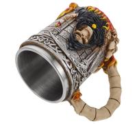 OUNONA Taza de Café de Acero Inoxidable Diseño 3d de Calavera para Halloween, Obsequio Personalizado Adecuado para Amigos y Familia Amantes del Estilo Creativo y Terrorífico