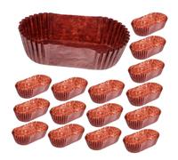 OUNONA Taza para Hornear Forma de Color Chocolate Resistente Altas y Aceite Revestimientos Prácticos para Muffins Pasteles y Decoraciones Festivas