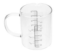 OUNONA Taza y Fácil de Limpiar Medidora de 250ml de Vidrio con Escala Graduada Accesorio para Hornear y Uso Doméstico Cocina