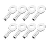 OUNONA Terminal de Ojal de Acero para Equipos de Fitness, 8 Piezas Conector Resistente de Hierro para Sistemas de Poleas, Uso en Interiores y Exteriores