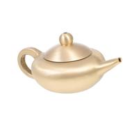 OUNONA Tetera Decorativa de Cobre Miniatura para Escritorio Adorno Vintage para Decoración y Acogedores