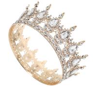 OUNONA Tiara de Princesa Vintage Gemas de Imitación, Ligera de Aleación para Boda y Fiesta de Compromiso, Diseño Portátil sin Decoloración Varios estilos