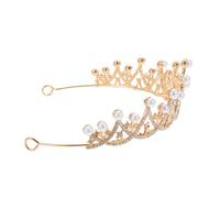OUNONA Tiarita de Novia de Princesa Mini para Bodas y Fiestas Tiarita Vintage de Cristal de Imitación Accesorio para Cabello de Novia