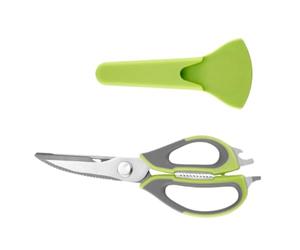 OUNONA Tijeras de Cocina Tijeras para Huesos de Pollo de Acero Inoxidable y Abs, Verde, Corte Rápido, Mangos Ergonómicos Antideslizantes, para Pollo y Alimentos, Hogar y Hotel