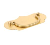 OUNONA Tiradores de Armario Vintage de Latón Macizo Estilo Chino Tiradores para Cajones Doble Orificio 120X68 MM Tirador Decorativo para Muebles de Cocina Baño y Tocador