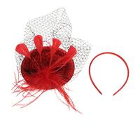 OUNONA Tocado De Pelo Mujer Diadema Tipo Pastillero Retro Para Fiesta De Máscaras Material Premium