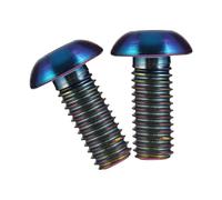 OUNONA Tornillos de y Diseño Estilizado para Portabidones de Bicicleta M5 X 12 Mm con Arandelas Resistentes Paquete de 2 Piezas para Uso Automotriz y Aeroespacial