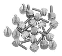 OUNONA Tornillos Moleteados de Acero Inoxidable M25 X 8 MM Tornillos Planos para Calibradores Vernier Set de 20 Piezas Pernos de Ajuste Manual para Herramientas de Medición y