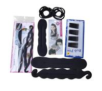 OUNONA Trenzado de Cabello Sujetador de Coletas Molde para Hacer Moños Diseño de Moda Kit de Herramientas para Modelar el Cabello Rodillo Flexible DIY para Eventos o Diario Uso