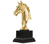 OUNONA Trofeo De Cabeza De Caballo Trofeo Antiguo Trofeo del Último Lugar Estatua De Cabeza De Animal Trofeo De Estatua De Caballo Copa De Trofeo De Oro Decoración De Escritorio De