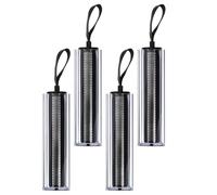 OUNONA Tubo Vacío de Lápiz Labial DIY 11 Mm Negro Transparente Diseño Autodeslizante, 4 Unidades por Pack, Envase Rellenable para Bálsamo Labial y Crema de Maquillaje Profesional