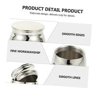 OUNONA Urna De Cremación para Mascotas De Inoxidable Pequeña y Ligera con Tapa Desenroscable para Almacenar Cenizas Resistente La Corrosión Diseño Simple y Duradero para Recuerdos Perdura