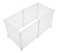 OUNONA Valla de Seguridad para Mascotas en Resina Color Claro, Set de 1 Juego Diseño Simple para Hámsters y Conejos, Adecuado para Uso en Casa o Exteriores