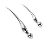 OUNONA Varilla Metálica de Masaje Facial y Aplicador de Crema para Ojos Set 2 Piezas Tamaño Mediano y Grande Rodillo Relajante Aceites Esenciales para Cuidado Piel y Reducción de