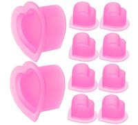 OUNONA Vasos De Silicona Para Pigmentos Reutilizables 100 Unidades Tamaño Pequeño Resistencia Al Calor Suministros Para Tatuar y Micropigmentación Accesorio Profesional Para Salón De Belleza