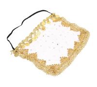OUNONA Velo Facial de Mujer para Danza del Vientre en Poliéster Rosa, Accesorio No Irritante con Detalle Extra para Práctica y Presentaciones