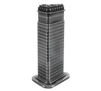 OUNONA Vintage Alloy Flatiron Building Model Retro Metal Architectural Sculpture For Home Office Decor Travel Souvenir Photography Prop Portable Creative Gift