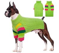 OUOBOB Suéter para perro, suéteres grandes para perros y niñas, suéteres de cuello alto para perros grandes, Golden Retriever, Labrador, Rottweiler, suéter para perro, suéteres para perros grandes 3XL