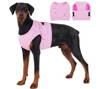 OUOBOB Traje de recuperación de cirugía para perros, protector de heridas antilamidas con correas cruzadas en la espalda (después de la cirugía, cuidado de incisión abdominal), ajuste seguro y cómodo