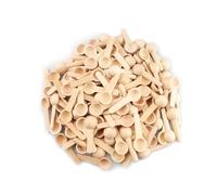 OUPADOS 100 cucharitas de cocina redondas de madera, pequeñas cucharas de madera con mango corto, mini cucharas de madera para especias, miel, café, sal, tarros de mermelada, azúcar, niños (6,8 x