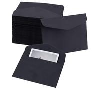 oupados 120 sobres para cartas, color negro, 8,3 x 10,5 cm, 120 g/m², ideales para invitaciones, tarjetas navideñas, tarjetas de felicitación de la serie colorida