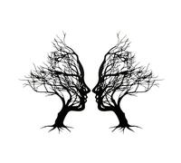 oupados Rama de árbol vertical de metal para decoración de pared, 30 x 21 cm, color negro, moderno, escultura de pared, decoración de granja, varios colgantes para el hogar, baño, salón, jardín