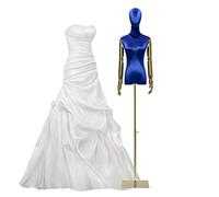 OUPAIAI Maniqui Costura Mujer Maniquí Torso Femenino Ajustable 53-77 Pulgadas para Ropa, Ropa, Joyería, Torso Maniquí Sastre con Cabeza Giratoria 360° Y Brazo Galvanizado(F,M-Medium)