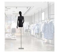 OUPAIAI Maniqui Costura Mujer, Maniquí Torso Femenino Costura con Una Base Metálica, Mujeres Torso Maniquí Sastre para La Exhibición Ropa Y Joyas, Altura Ajustable 120-210cm(Silver,A)