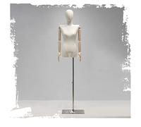 OUPAIAI Maniqui Costura Mujer, Rango Altura 47"- 75" Maniquí Sastre con Brazos Y Cabezas De Madera Extraíbles, El Cuerpo De Un Maniquí Coser El Tronco Vestuario Y Joyería(A)