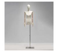 OUPAIAI Maniqui Costura Mujer, Rango De Altura 47"- 75" Maniquí Sastre con Cabezas Madera Extraíbles, El Cuerpo Un Maniquí Coser El Tronco Vestuario Y Joyería(A)