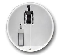 OUPAIAI Maniqui Femenino Costura Mujer, Altura Ajustable 72,8-94,4 Pulgadas Coser el Torso Brazo de Haya y Cabeza extraíble para Mostrar Ropa y Joyas(Silver,B)