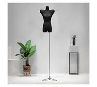 OUPAIAI Maniqui Femenino Costura Mujer Busto de Señora Maniquies Torso, Exhibición de Escaparate Coser El Torso Soporte Metálico Ajustable Altura Maniquí de Vestuario(Silver,B)