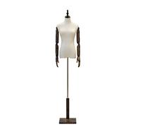 OUPAIAI Maniqui Femenino Costura Mujer Busto de Señora Maniquies Torso, Soporte de Ropa Rango de Altura 47,2"- 71,6" Torso de Maniquí Femenino para Mostrar Ropa Y Joyas(Brown,B)