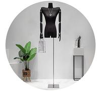 OUPAIAI Maniqui Femenino Costura Mujer, Maniquí Busto de Señora Diseño Hombro Warp Torso Maniquí Sastre con Un Brazo Haya, Altura Ajustable 65,7-87,4 Pulgadas(Silver,A)