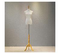 OUPAIAI Maniqui Femenino Costura Mujer Torso Maniquí Femenino, Altura Ajustable 47,2"- 71,6" Maniquí Modelo Femenino con Trípode para Mostrar Ropa Y Joyas(Natural,A)