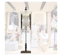 OUPAIAI Maniqui Torso Femenino Costura Mujer, Ajustable Maniquí de sastrería Vestuario Estudiantes de Modelos de Moda para la exhibición de Ropa(Brown,B)