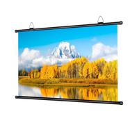 OUQAERM Pantalla Cine Dispositivo de visión Plegable Material del Metal proyector casero portátil la Pantalla Ligera Anti(100 Inch)