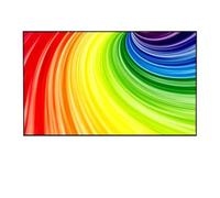 OUQAERM Pantalla Cine Luz Ambiental Que rechaza la Pantalla de proyección del Marco cristalino para el proyector Tiro Corto(30 Inch)