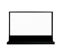OUQAERM Pantalla Cine Pantalla de proyección autolevantable para el Piso del hogar con Tela Blanca Cine UHD(Black 110 Inch)