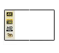 OUQAERM Pantalla Cine Pantalla de proyector Plegable portátil Blanca Menos Arrugas(92 Inch)