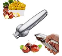 OUQIWEN Alicates Castañas,Corta Castañas,Castaño abridor,Pinzas para Castañas, Cortador de Castañas de Acero Inoxidable,Herramientas Cocina Cascanueces