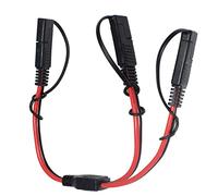 OUQYLG Adaptador divisor SAE de 14 AWG SAE DC Power Automotive Cable divisor en Y 1 a 2 SAE Cable de extensión SAE, adecuado para conexión de batería solar y transferencia de 30 cm, con cubierta