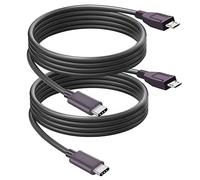 OUQYLG Cable USB C a micro USB, 3.3 pies [paquete de 2] cable tipo C a micro USB macho a macho, compatible con carga y sincronización compatible con MacBook iMac Pro Galaxy S8, S9, S10 y dispositivos micro USB, color gris