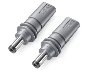 OUQYLG Paquete de 2 adaptadores de corriente USB C a CC para Starlink Mini PD 100 W tipo C hembra a CC 5,5 mm x 2,1 mm, conector macho de carga, adaptador de corriente para Starlink Mini